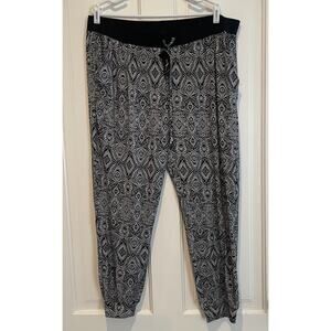 Black And White Comfy Pants Women’s Size 16 Atmosphere Bohemian Relaxed Lounge